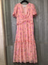 LoveShackFancy Dress Cocktail Midi Floral Size 6